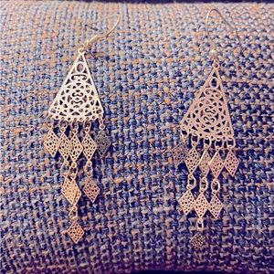 One of a kind boho dangle earrings